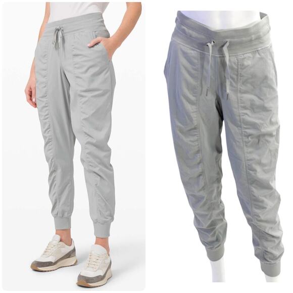 Lululemon Dance Studio Mid-Rise Jogger Silver Drop Gray Pants Sz 4 🖤 - Picture 1 of 16